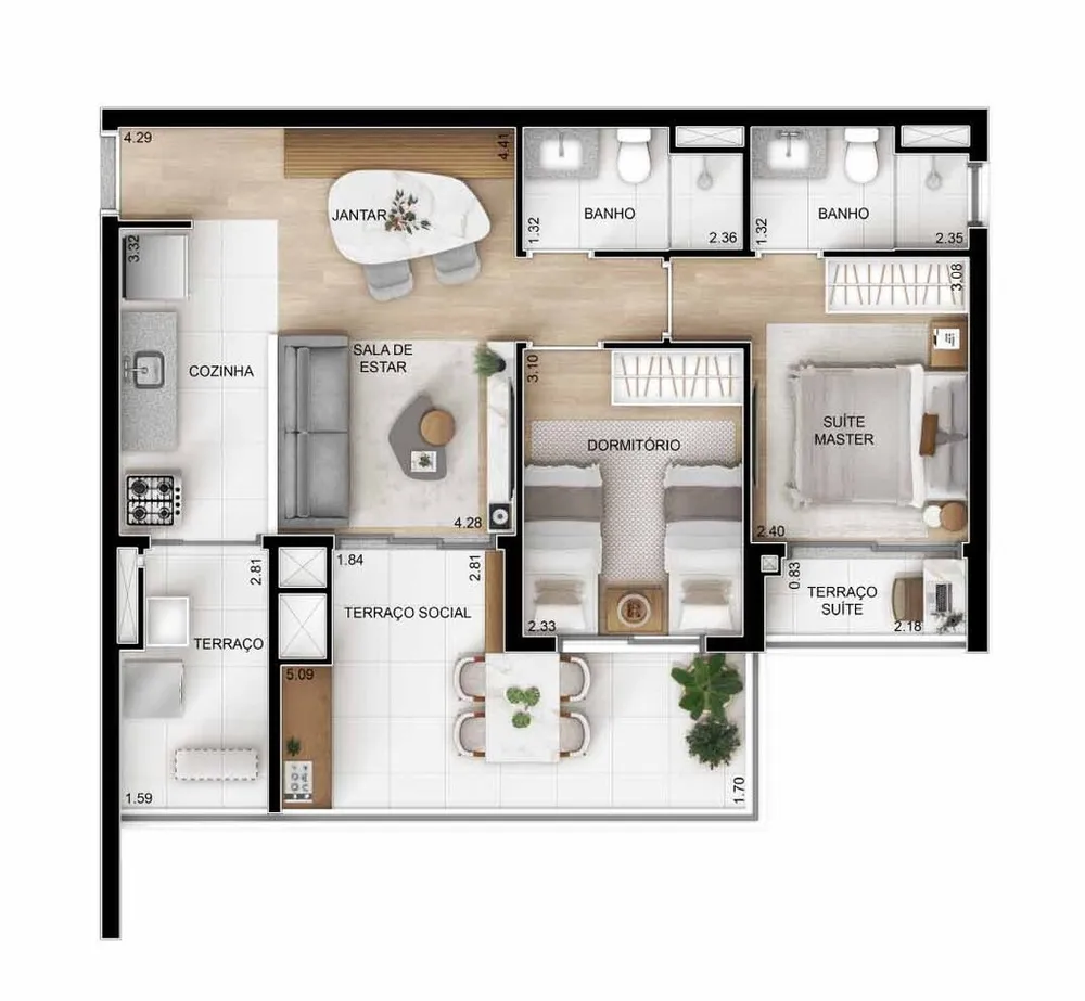 Apartamento, 2 quartos, 65 m² - Foto 25