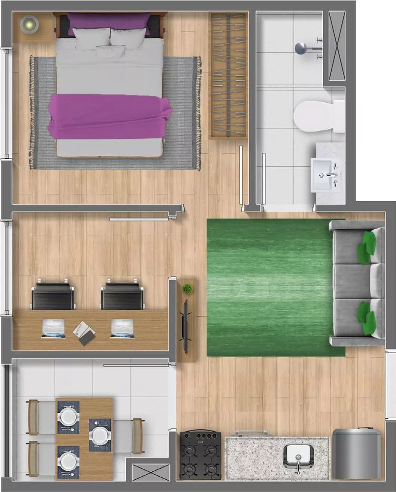 Apartamento à venda com 1 quarto, 17m² - Foto 6