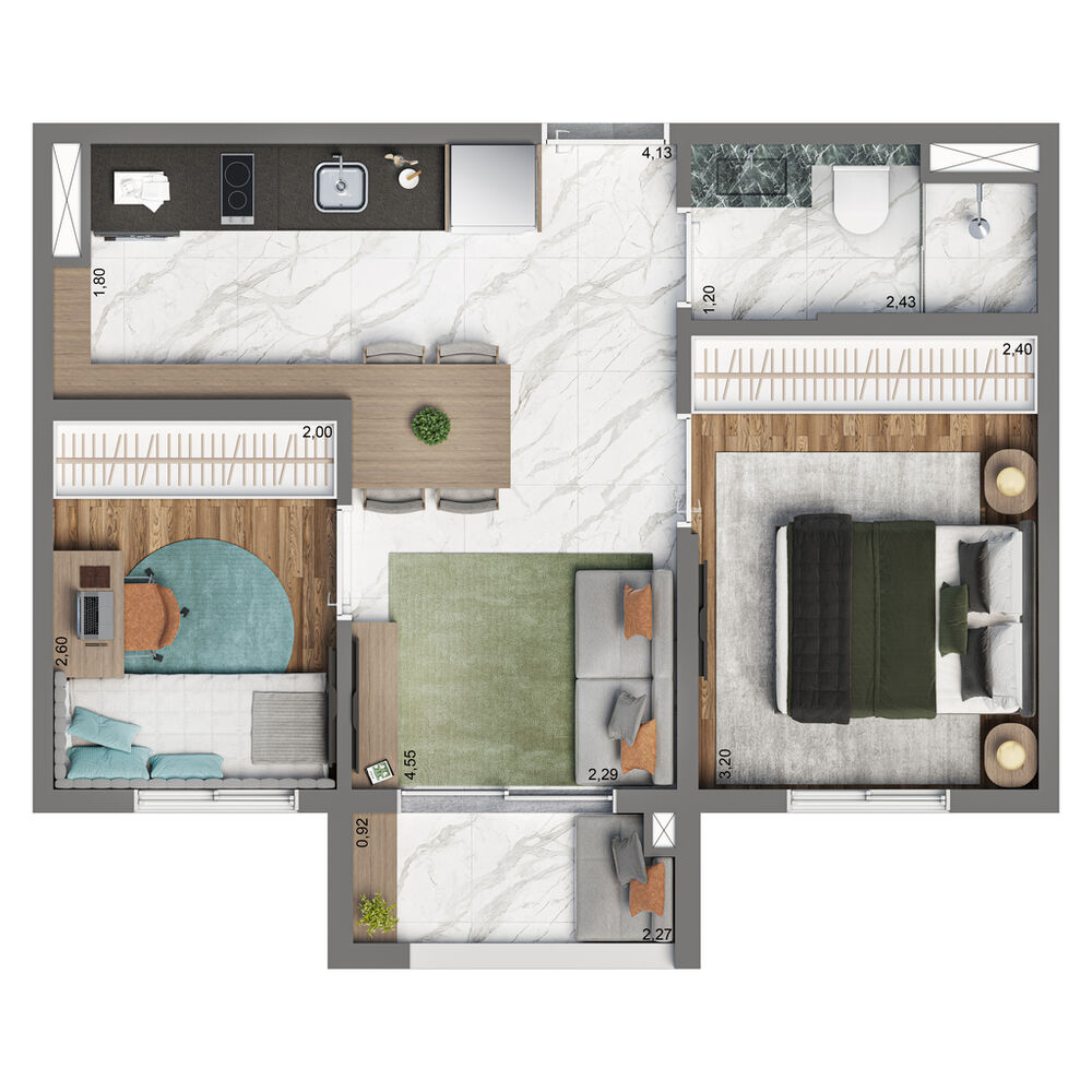 Apartamento, 1 quarto, 19 m² - Foto 12