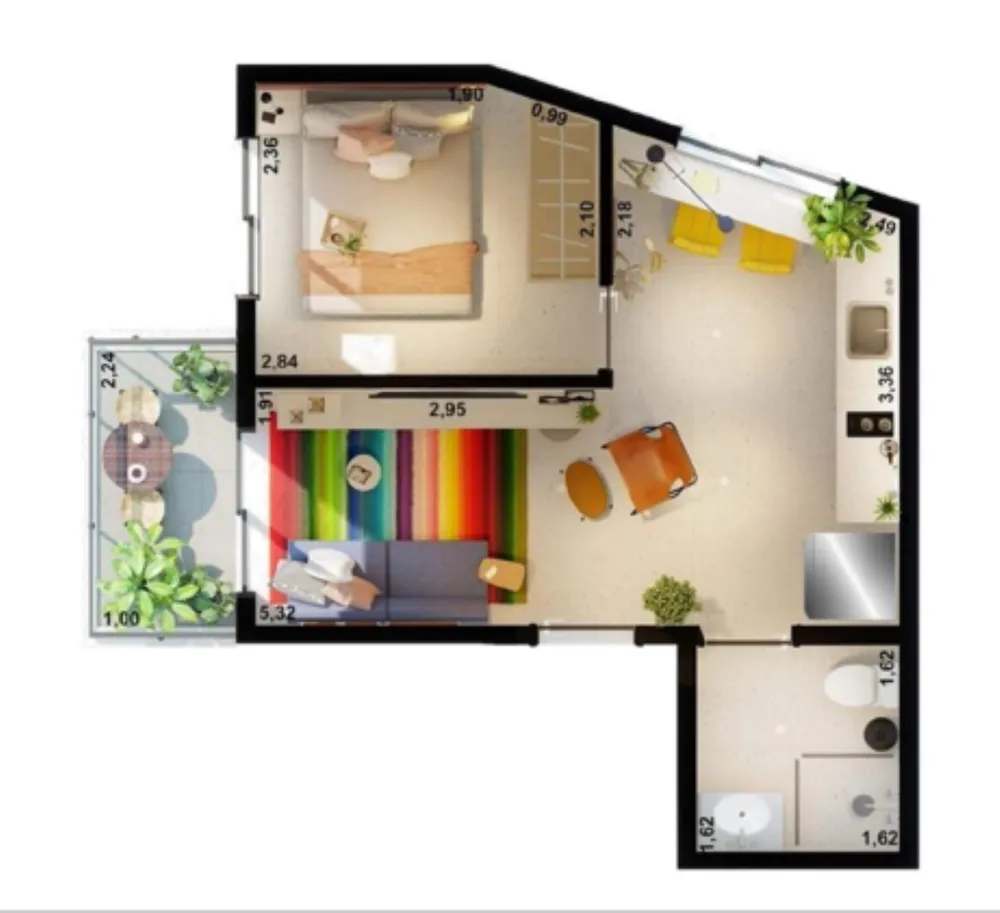 Apartamento, 1 quarto, 34 m² - Foto 8