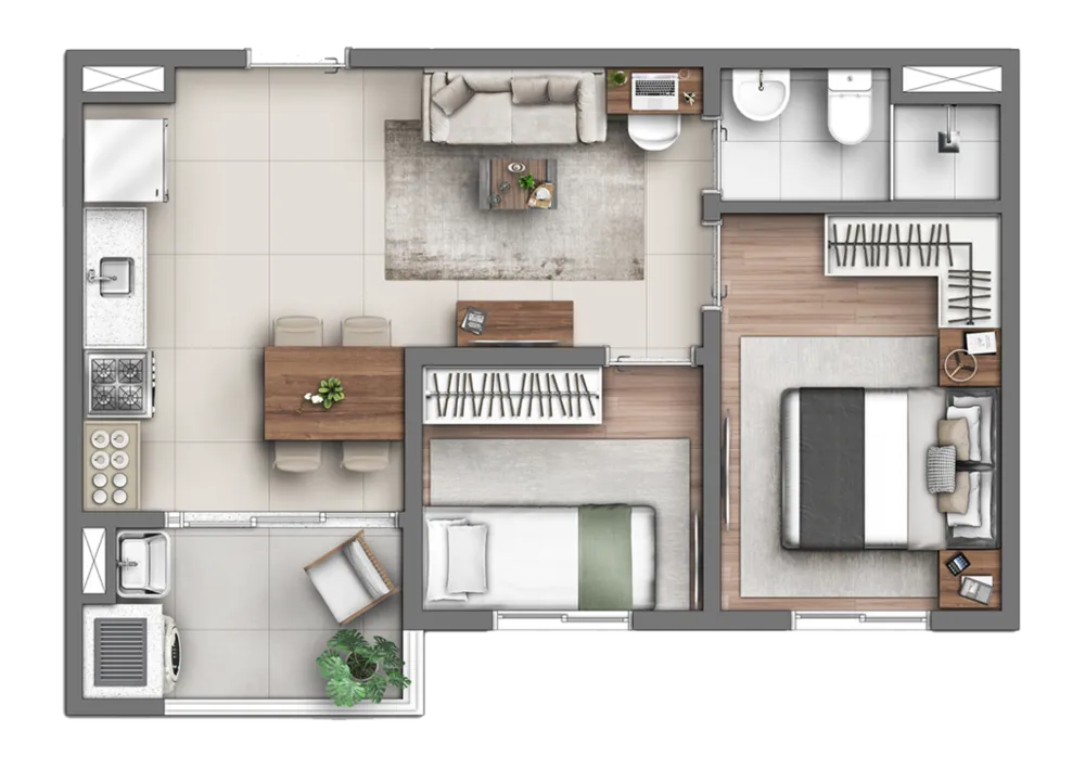 Cobertura, 2 quartos, 45 m² - Foto 12