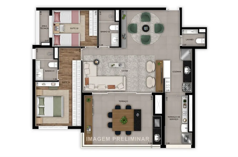 Apartamento, 3 quartos, 128 m² - Foto 14