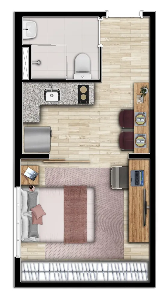 Apartamento, 1 quarto, 24 m² - Foto 15