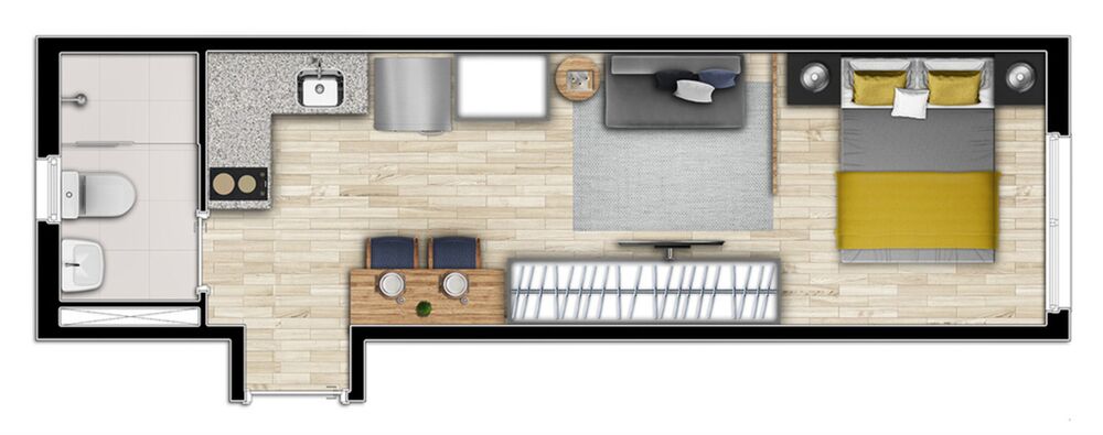 Apartamento, 1 quarto, 24 m² - Foto 4