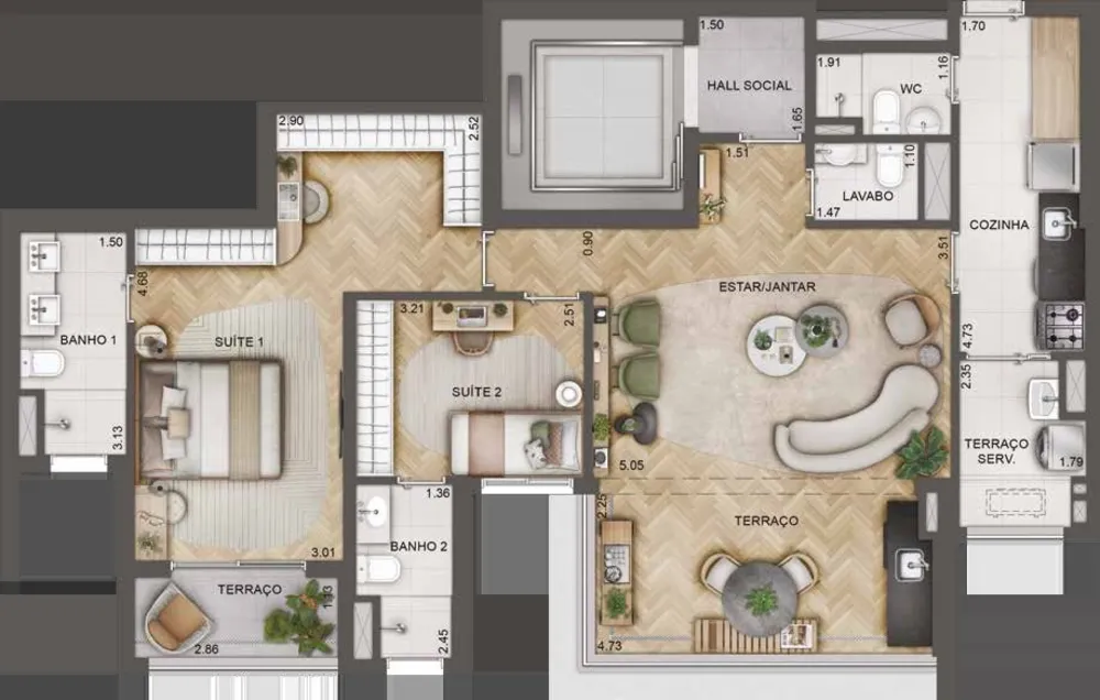 Apartamento, 2 quartos, 108 m² - Foto 20