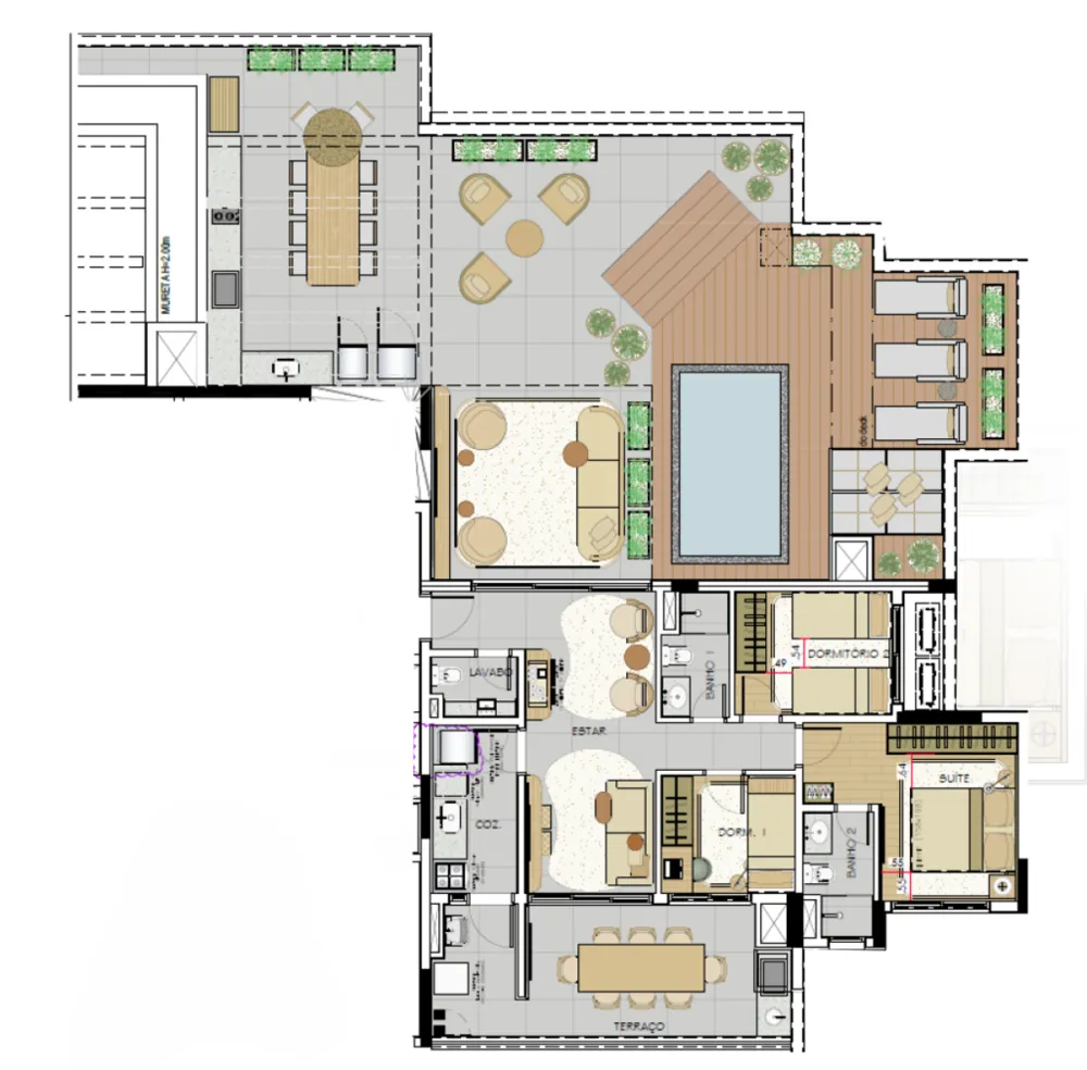 Cobertura, 3 quartos, 198 m² - Foto 9