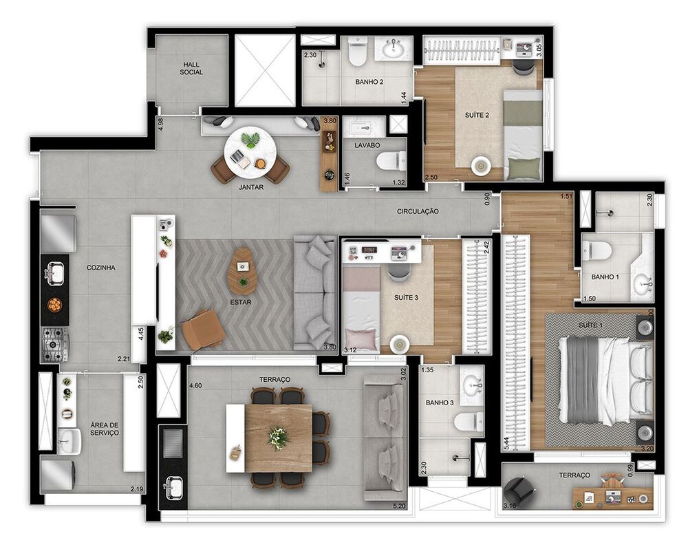 Apartamento à venda com 2 quartos, 77m² - Foto 14