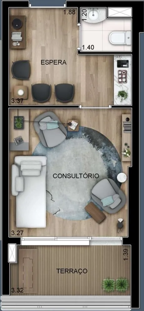 Sala-Conjunto, 29 m² - Foto 8