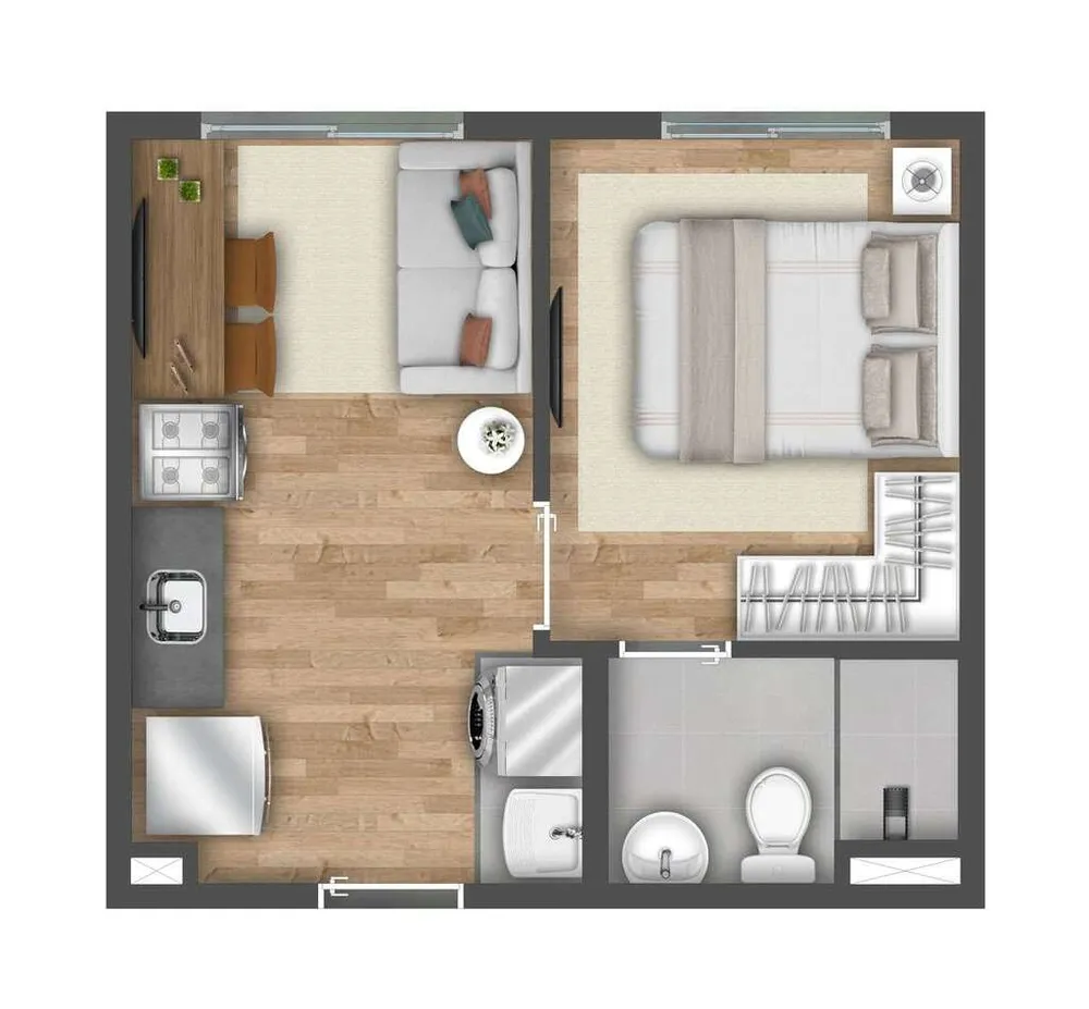 Apartamento, 1 quarto, 24 m² - Foto 16