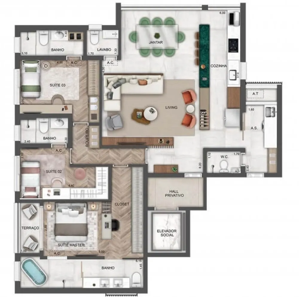 Apartamento, 2 quartos, 142 m² - Foto 32