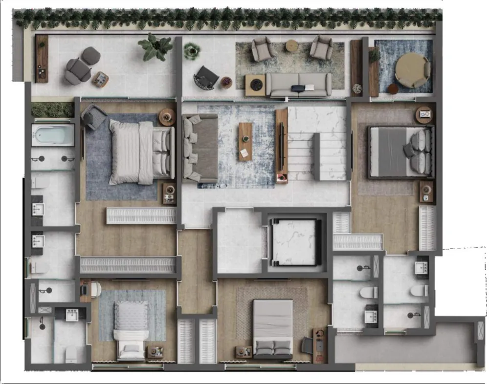 Cobertura, 4 quartos, 338 m² - Foto 12