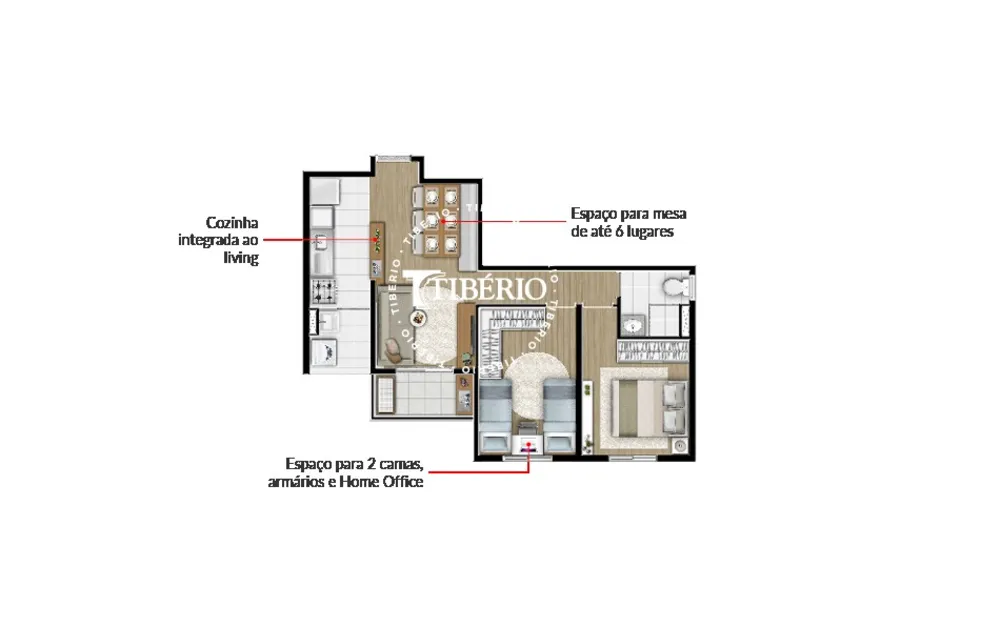 Apartamento, 2 quartos, 50 m² - Foto 7
