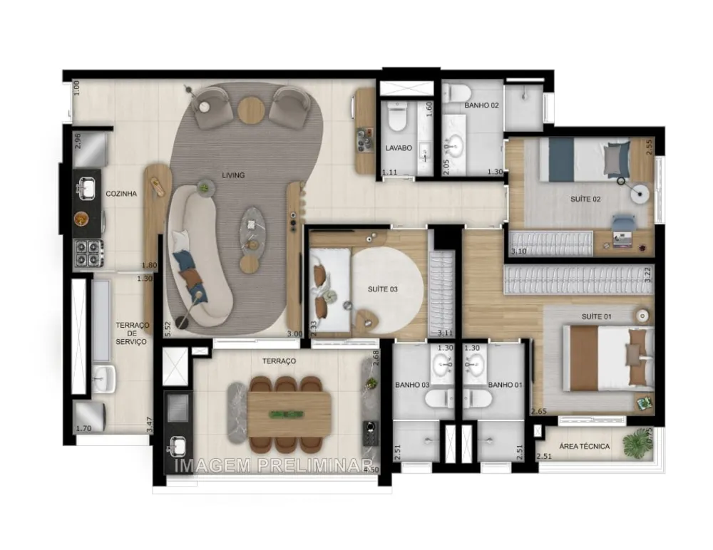 Apartamento, 3 quartos, 92 m² - Foto 14