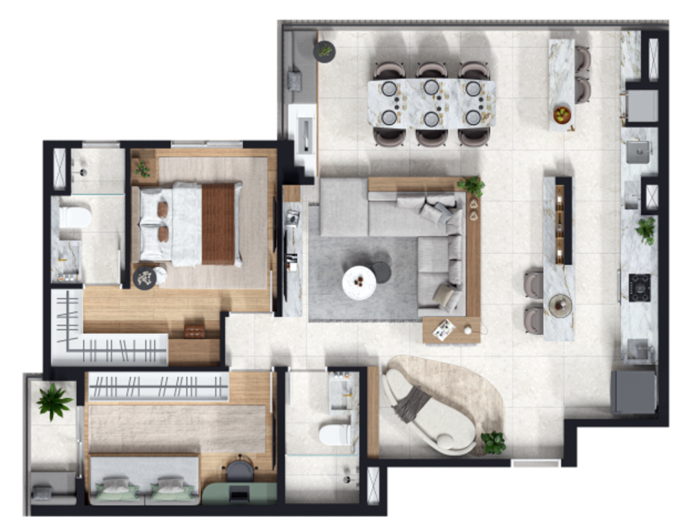 Apartamento, 3 quartos, 82 m² - Foto 32