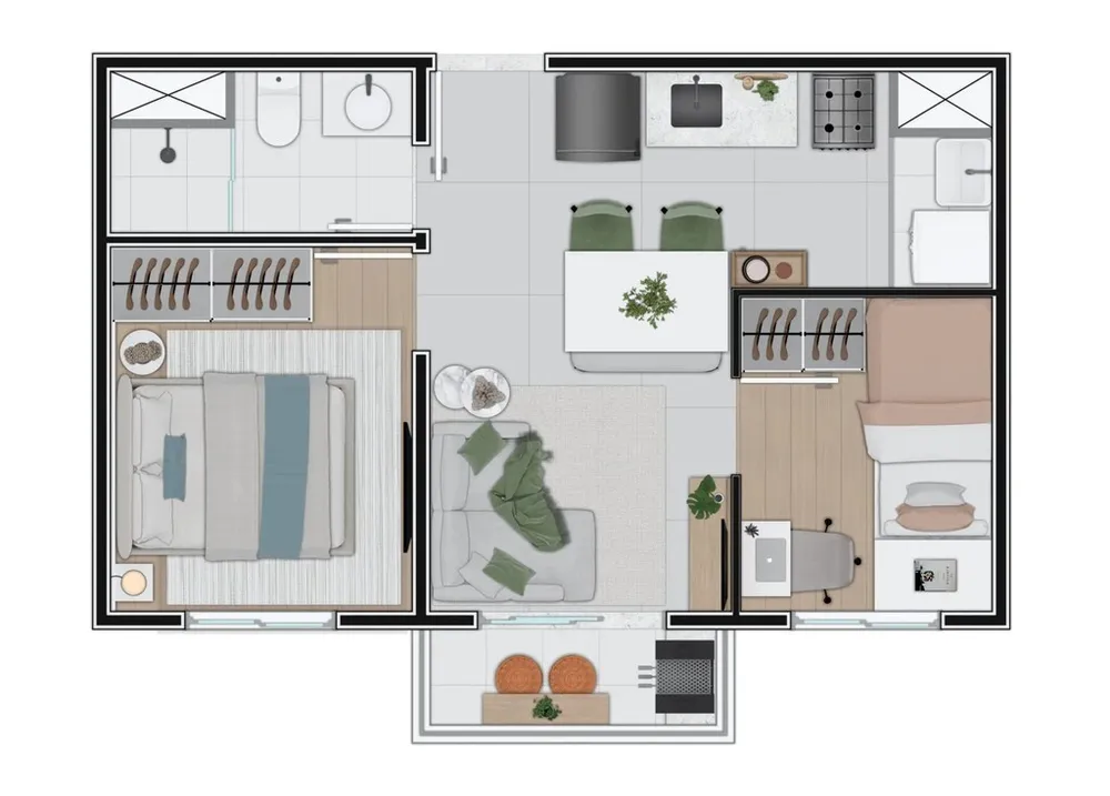 Apartamento, 2 quartos, 46 m² - Foto 14