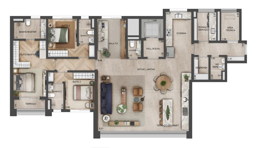 Apartamento, 3 quartos, 133 m² - Foto 15