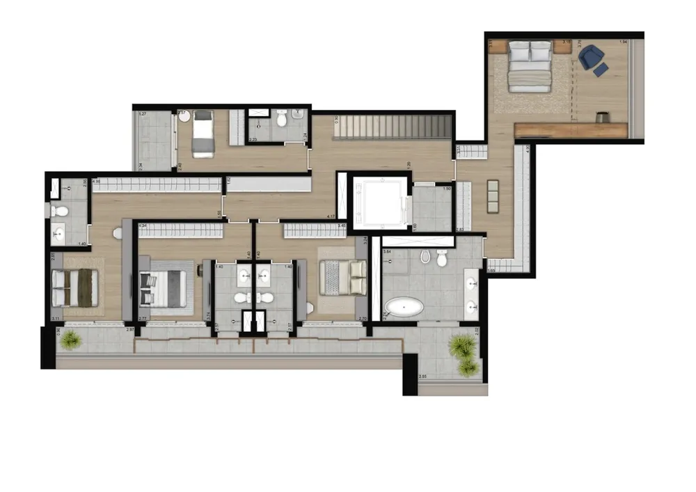 Apartamento, 4 quartos, 206 m² - Foto 23