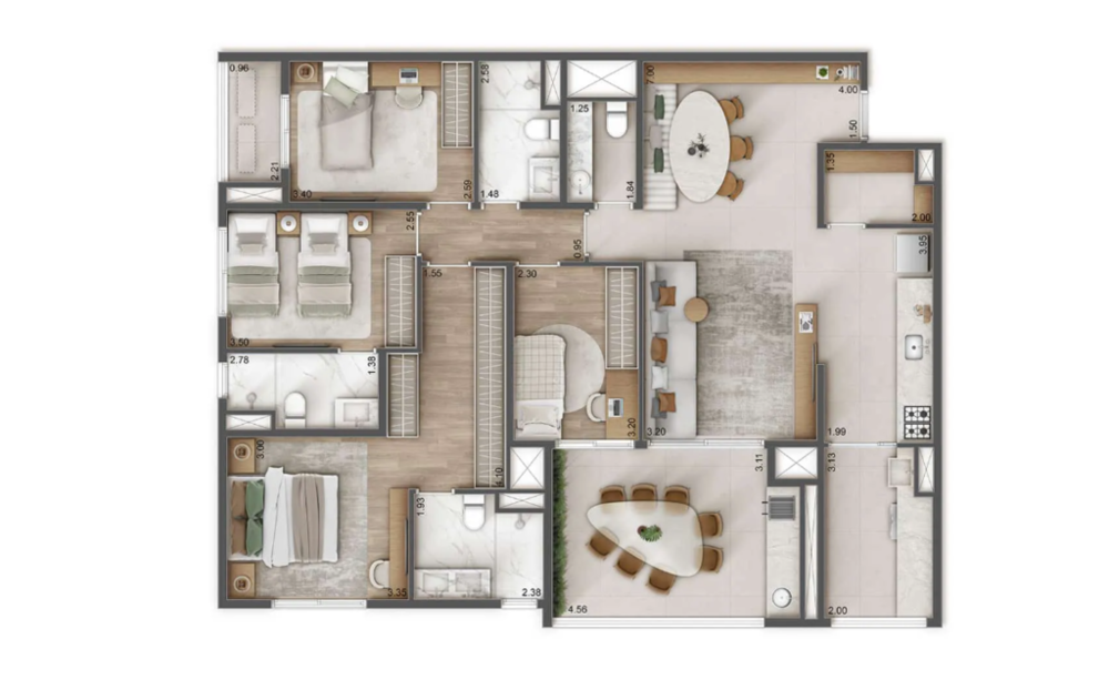 Apartamento, 4 quartos, 132 m² - Foto 6