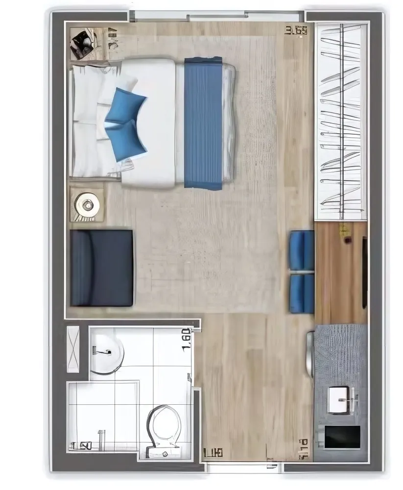 Apartamento, 1 quarto, 20 m² - Foto 25
