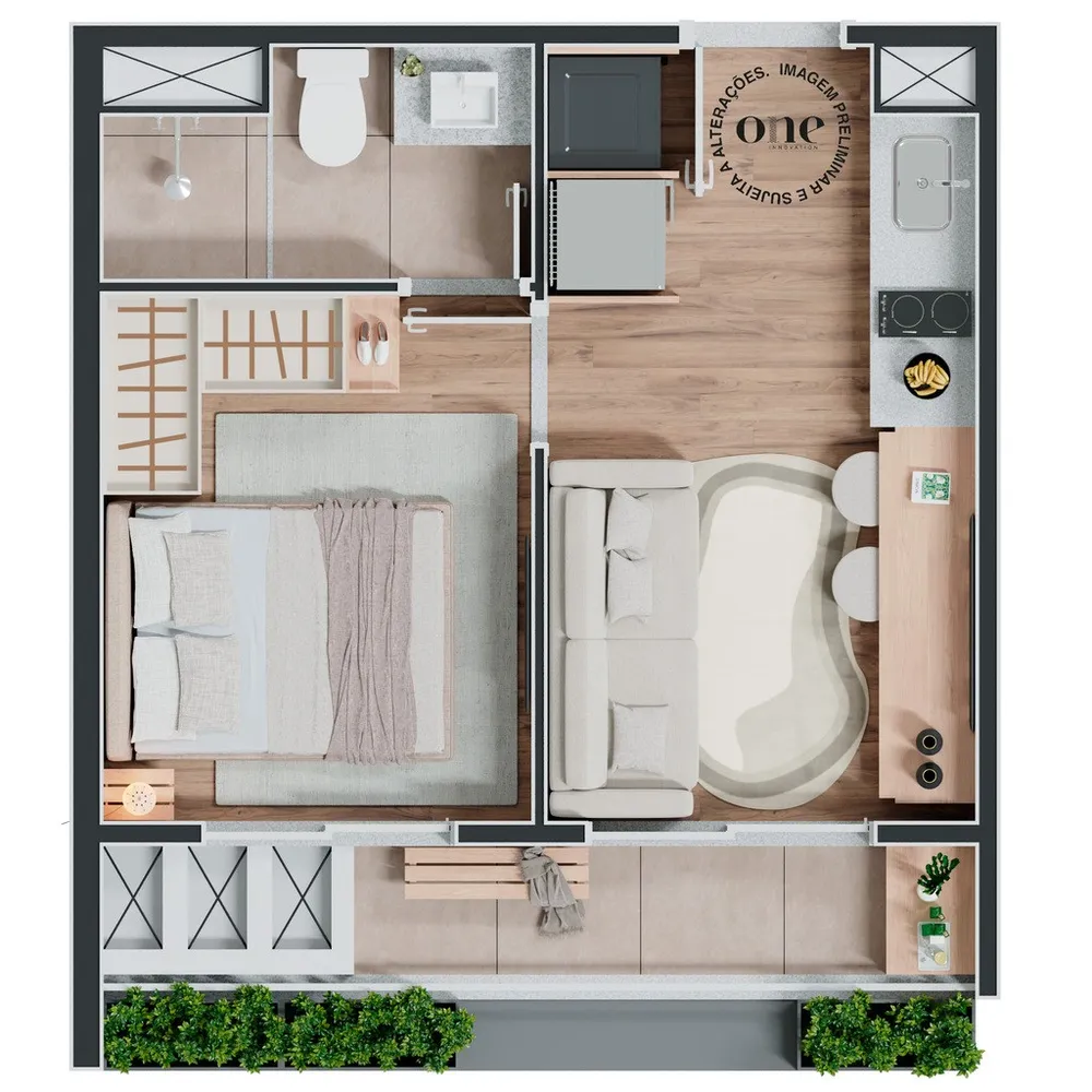 Apartamento, 1 quarto, 26 m² - Foto 4