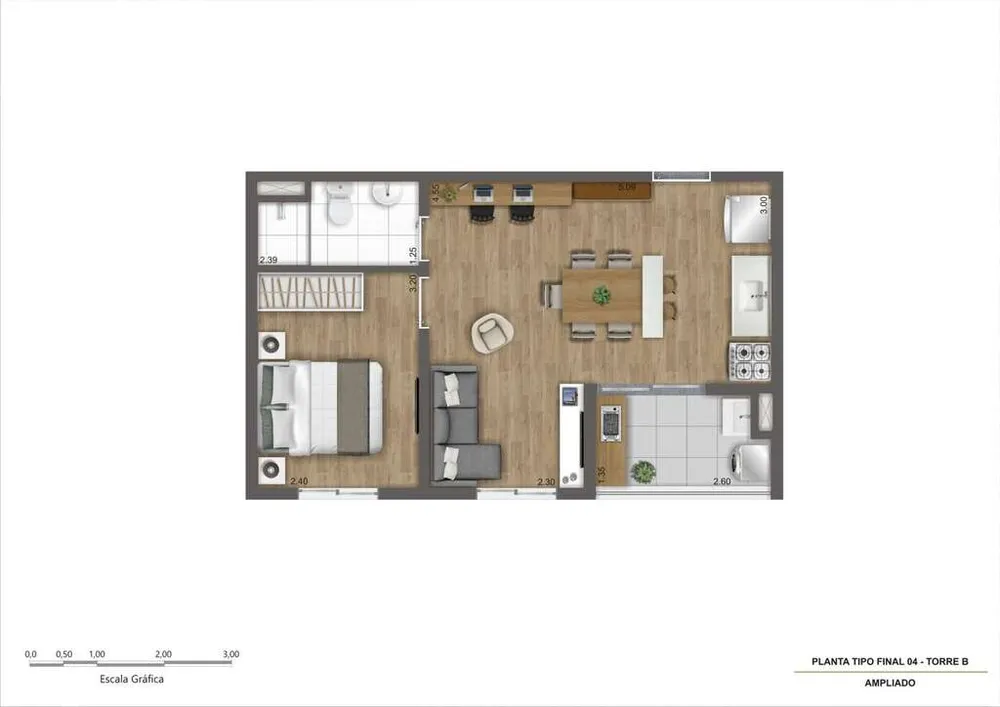 Apartamento, 2 quartos, 37 m² - Foto 14
