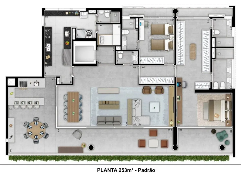 Apartamento, 3 quartos, 252 m² - Foto 10