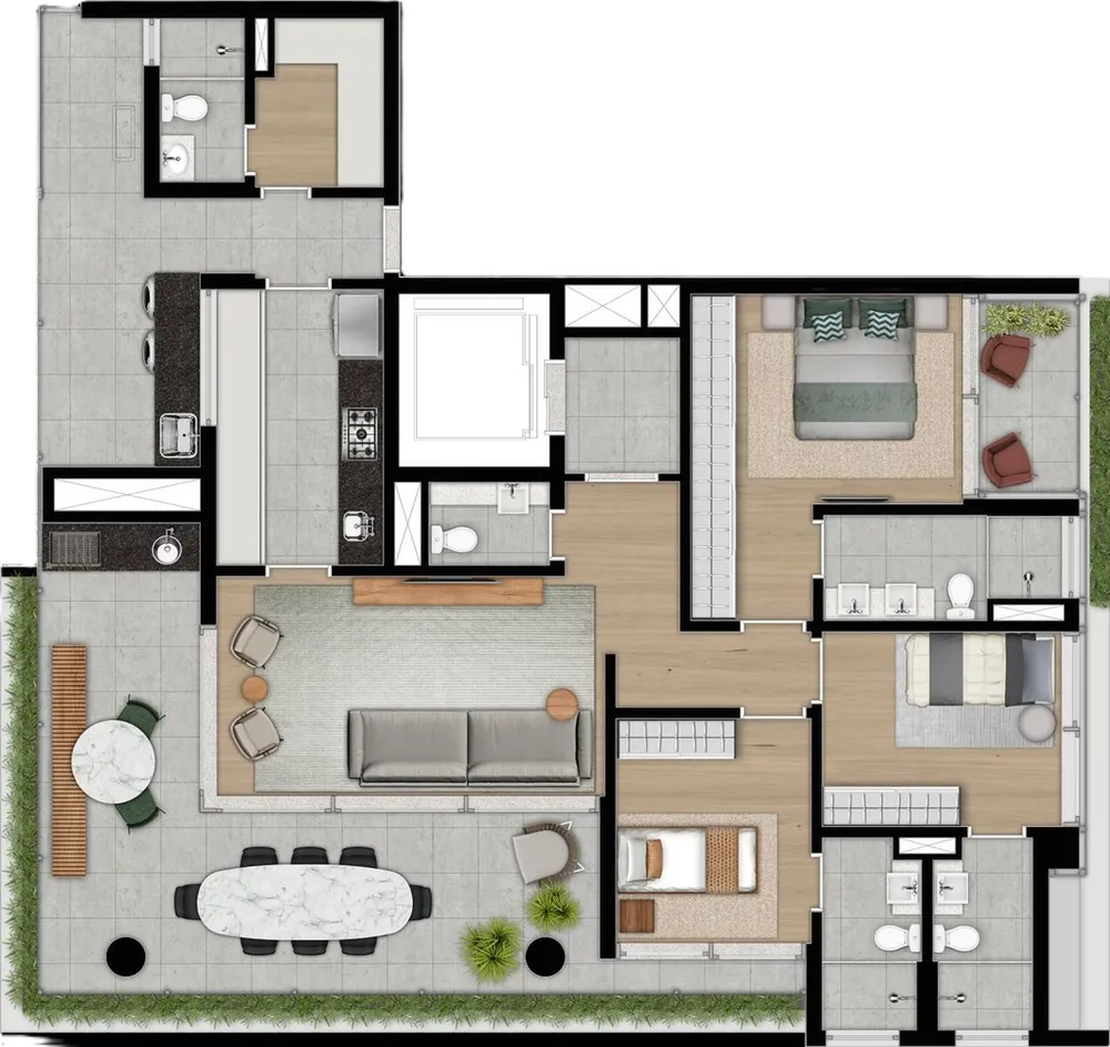 Apartamento, 4 quartos, 194 m² - Foto 15