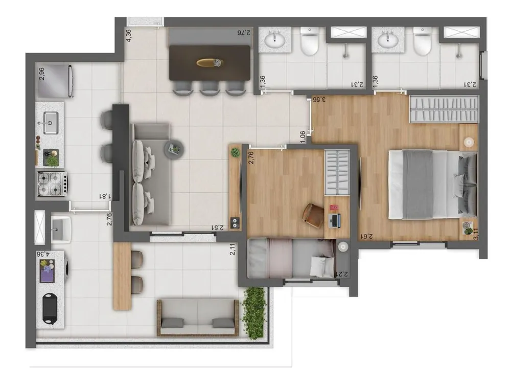 Apartamento, 3 quartos, 81 m² - Foto 16