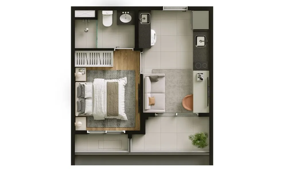 Apartamento, 1 quarto, 37 m² - Foto 13