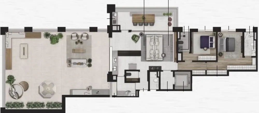 Apartamento, 2 quartos, 135 m² - Foto 2