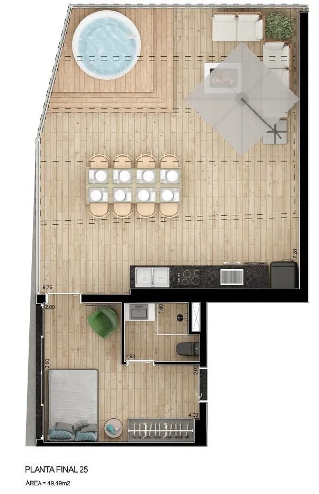 Apartamento, 1 quarto, 23 m² - Foto 5