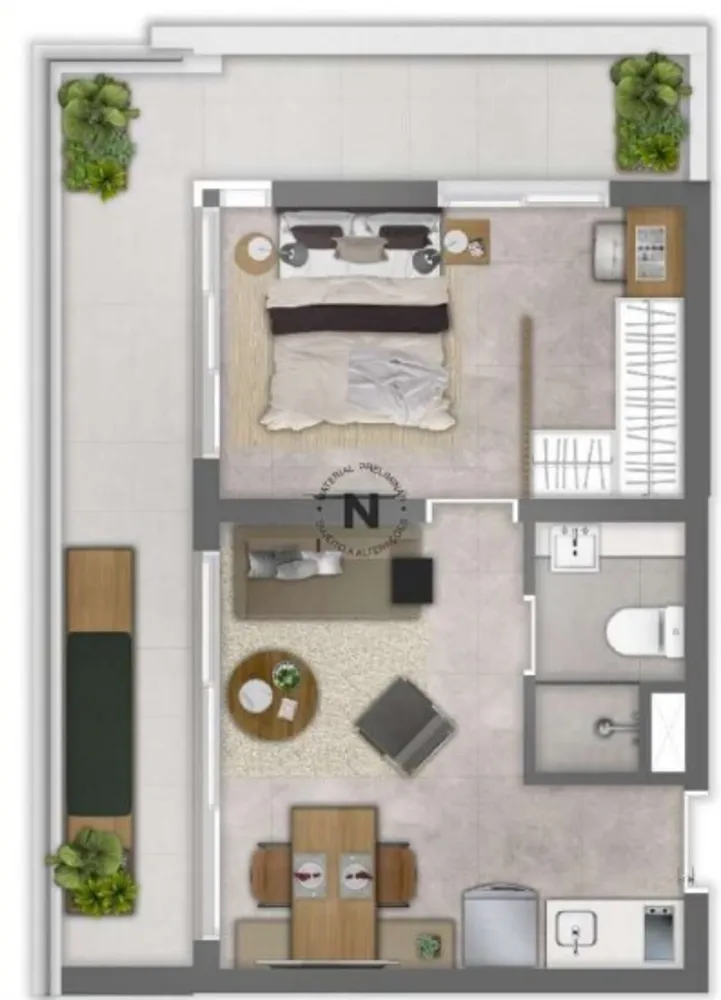 Apartamento, 1 quarto, 62 m² - Foto 8