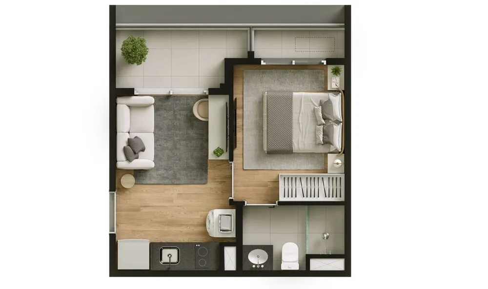 Apartamento, 1 quarto, 26 m² - Foto 12
