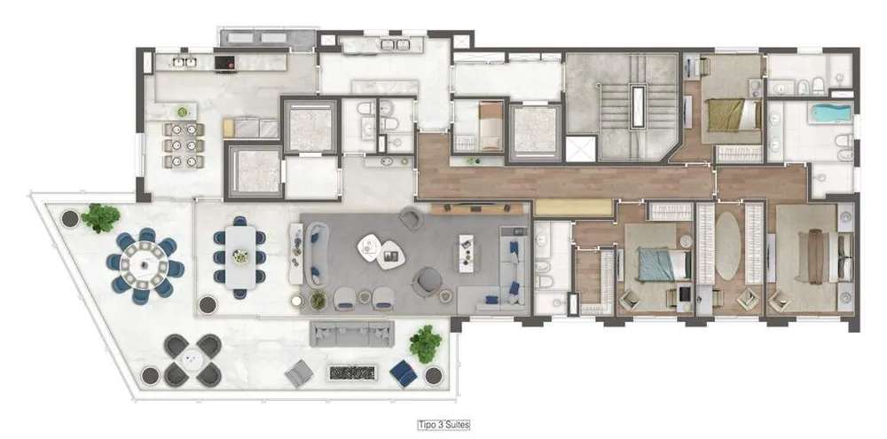 Cobertura, 4 quartos, 559 m² - Foto 6