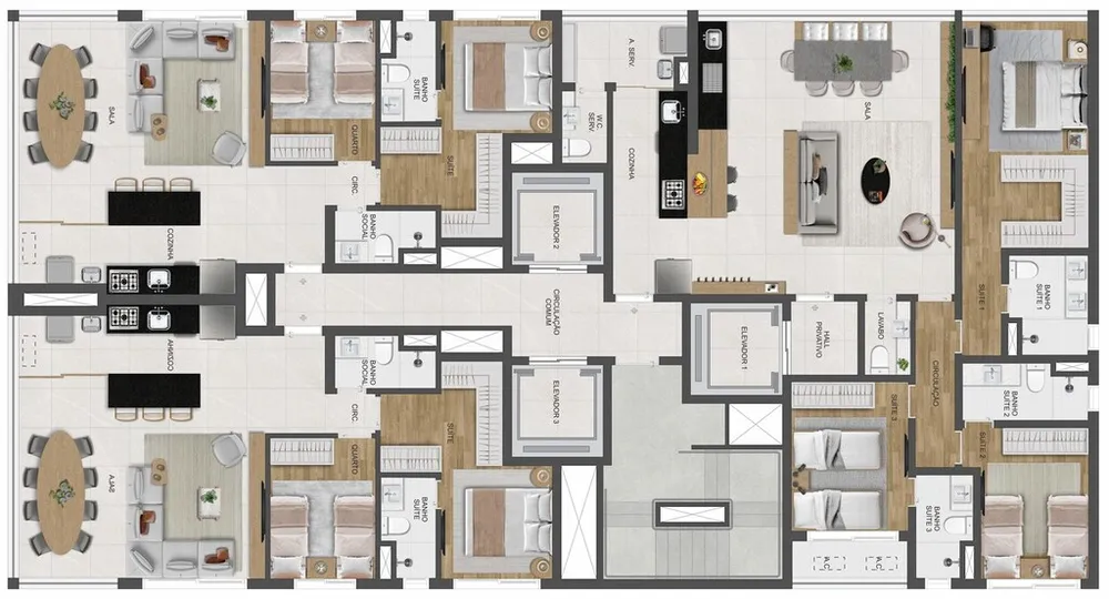Apartamento, 3 quartos, 177 m² - Foto 4