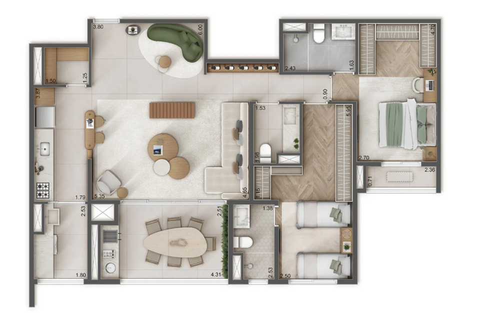 Apartamento, 4 quartos, 125 m² - Foto 19