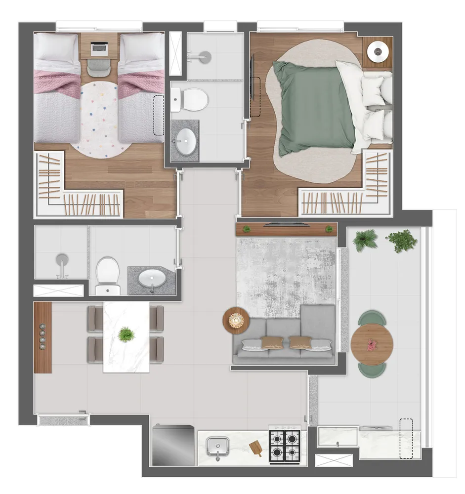 Apartamento, 2 quartos, 37 m² - Foto 13