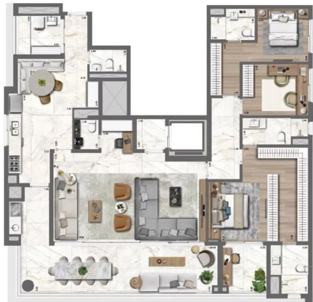 Apartamento à venda com 4 quartos, 213m² - Foto 14