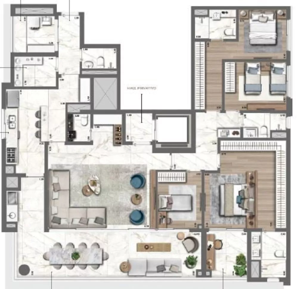 Apartamento à venda com 4 quartos, 213m² - Foto 12