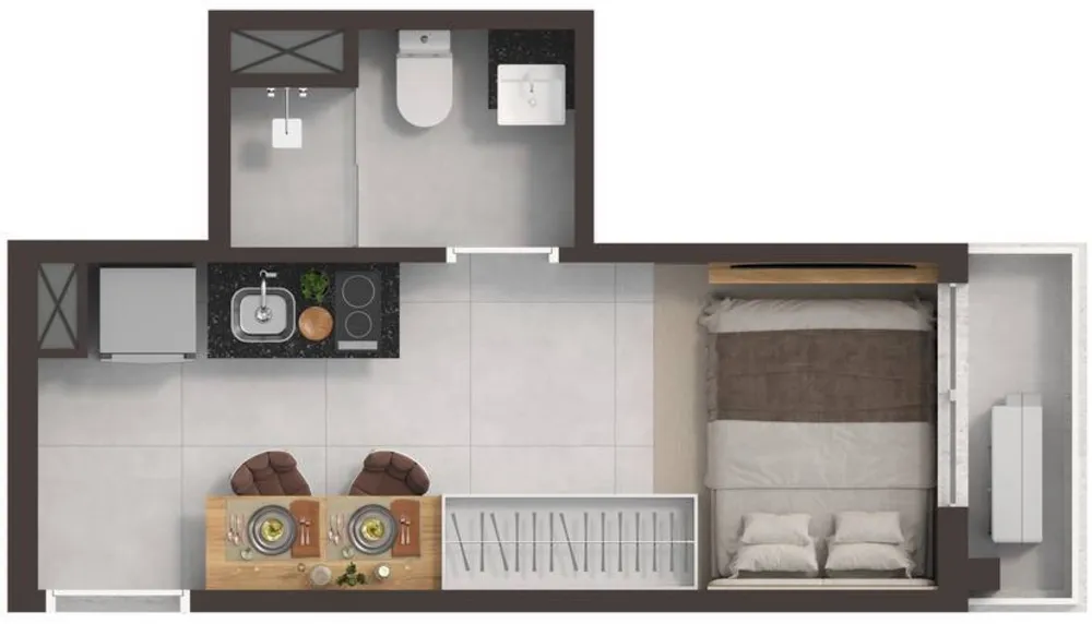 Apartamento, 1 quarto, 18 m² - Foto 7