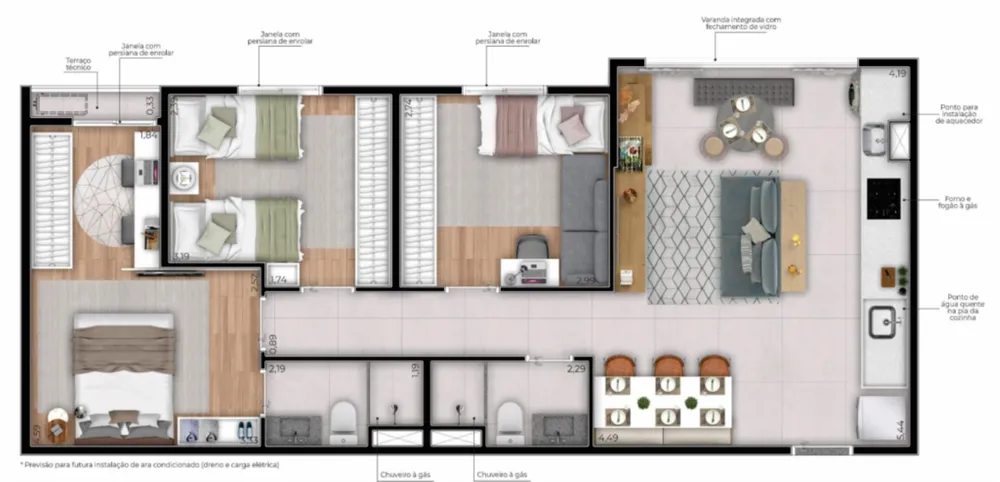 Apartamento, 2 quartos, 56 m² - Foto 18
