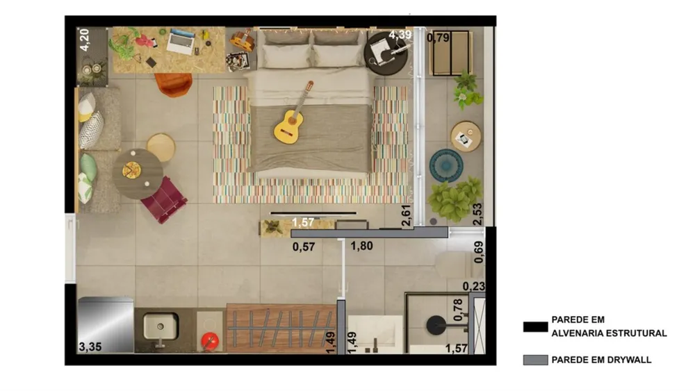 Apartamento, 1 quarto, 41 m² - Foto 11