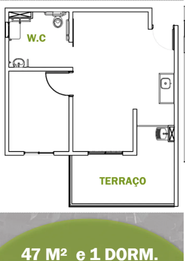 Apartamento, 1 quarto, 24 m² - Foto 9