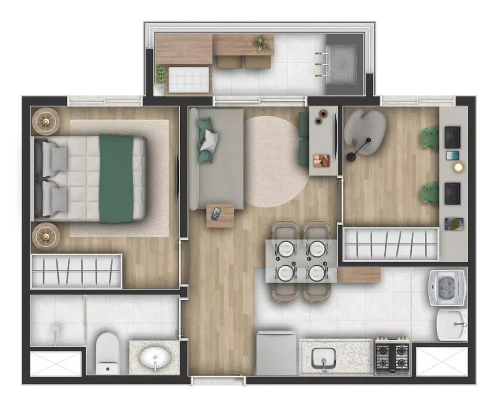 Apartamento, 2 quartos, 38 m² - Foto 8