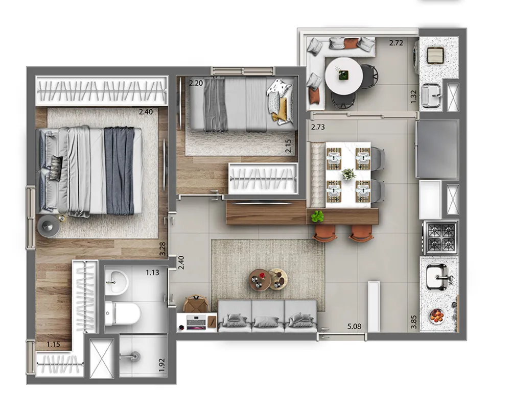 Apartamento, 2 quartos, 137 m² - Foto 25