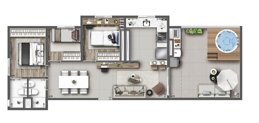 Apartamento, 2 quartos, 137 m² - Foto 15