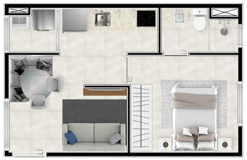 Apartamento, 1 quarto, 25 m² - Foto 8
