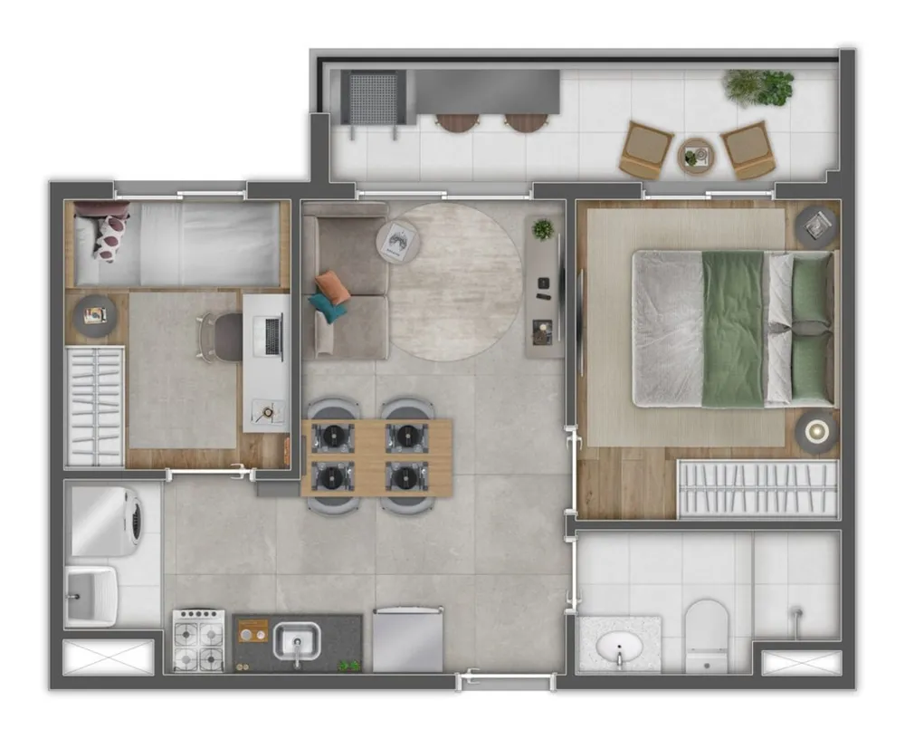 Apartamento, 2 quartos, 46 m² - Foto 8