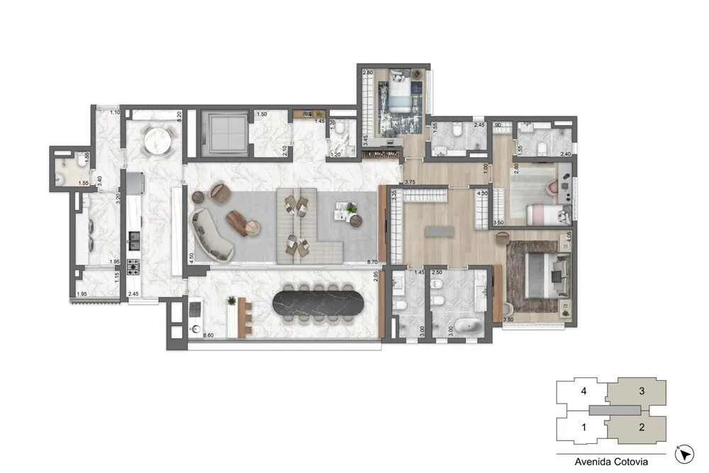 Apartamento, 3 quartos, 213 m² - Foto 20