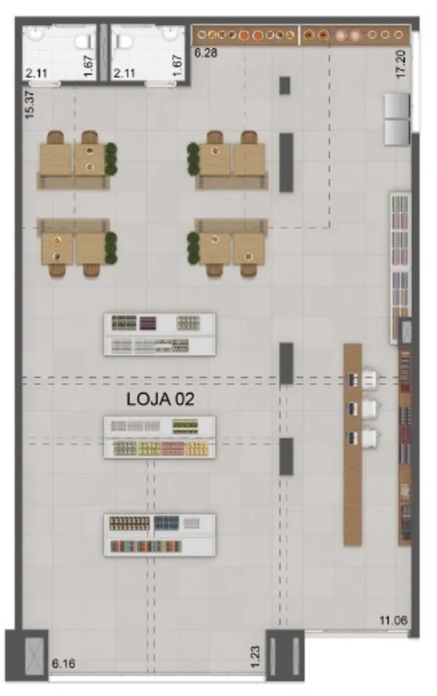 Loja-Salão, 232 m² - Foto 4